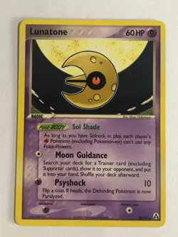 Pokemon TCG Legend Maker Lunastone 20/92 Near Mint - Image 1