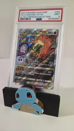 2022 Pokemon SWSH BSP Charizard Vstar 262 UPC PSA 9 - Image 1