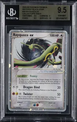 2003-06 POKEMON BLACK STAR PROMO COLLECTOR'S TIN #039 RAYQUAZA EX BGS 9.5 - Image 1