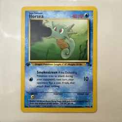 Horsea 1999 Fossil #49/62 1st Edition RAW TCG Near Mint - Image 1
