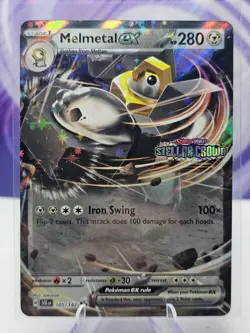Melmetal ex (Stellar Crown Stamped) 105/142 Pokemon Holo NEAR MINT - Image 1
