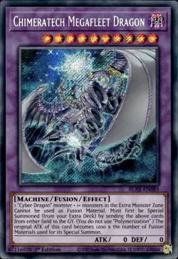 Chimeratech Megafleet Dragon - Secret Rare 1st Edition BLAR-EN085 - NM - YuGiOh - Image 1