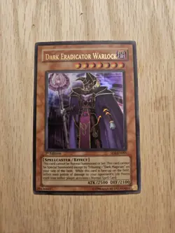 Yugioh - Dark Eradicator Warlock SD6-EN001 HP 1st ed Ultra Rare - Image 1