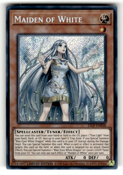 Maiden of White (Secret Rare) 25LP-EN018 Limited Secret Rare Limited Pack World - Image 1