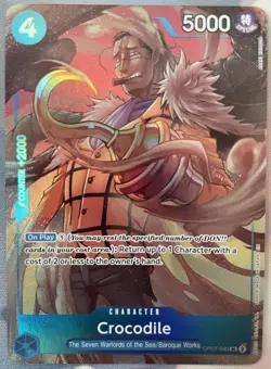 2025 CROCODILE OP07-040 ONE PIECE SEVEN WARLORDS OF THE SEA SET PROMO NM/M - Image 1