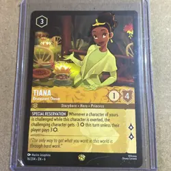 Disney Lorcana Tiana Restaurant Owner 16/204 Legendary Azurite Sea - Image 1