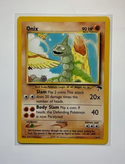 Vintage Onix #3 Pokemon Southern Islands 1999 Vintage WOTC Card LP – Rare/Promo - Image 1