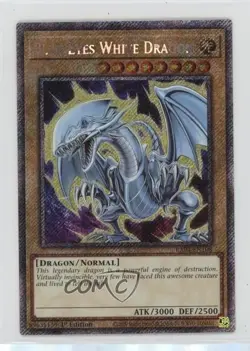 PSR - Blue-Eyes White Dragon 1st Ed. YuGiOh Quarter Century Stampede #RA04-EN108 - Image 1