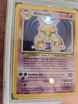 Alakazam Base Set Holo Pokemon Card WOTC EX - Mint PSA 6 - Image 2