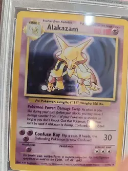 Alakazam Base Set Holo Pokemon Card WOTC EX - Mint PSA 6 - Image 3