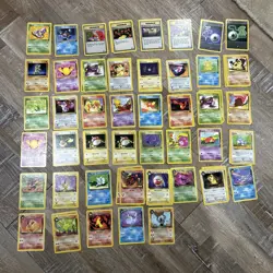 Vintage WOTC Dark Team Rocket Non Holo Pokemon Card Bundle - Image 1