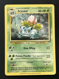 Ivysaur 002/034 Trading Card Game Classic Holo Pokemon TCG Near Mint - Image 1