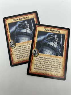 Chain Lightning - Action - Warlord Saga of the Storm (2) Two Cards TCG fantasy - Image 1