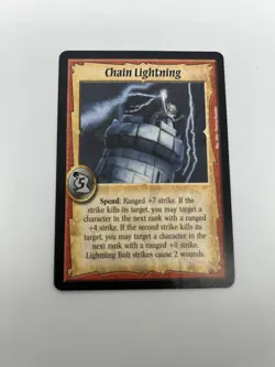 Chain Lightning - Action - Warlord Saga of the Storm (2) Two Cards TCG fantasy - Image 4
