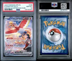 Pokemon TCG Ethan's Ho-Oh EX Card 230/182 Destined Rivals Sir PSA 10 - Image 3