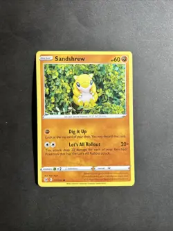 Sandshrew 131/264 SWSH08: Fusion Strike Pokemon TCG Card Yuka Morii Clay Art - Image 1