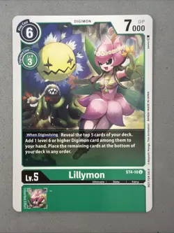 Digimon TCG * Lillymon ST4-10 Uncommon * Giga Green * NM Card - Image 1