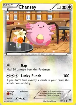 Pokemon Card - Chansey - Phantom Forces - Rare - 80/119 - Image 1