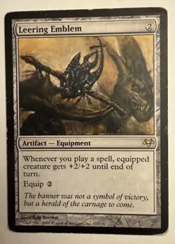 Leering Emblem - Reg - MTG - Eventide - 171/180 - RARE - Image 1