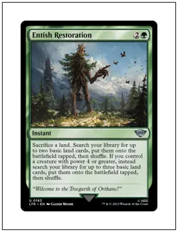 1x Entish Restoration, Magic the Gathering MTG NM - Image 1
