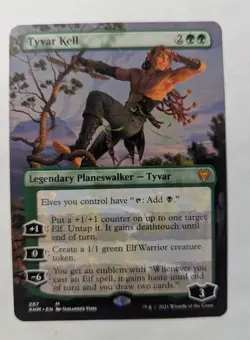 1x Tyvar Kell Borderless NM - Magic MTG Kaldheim x1 - Image 1