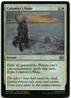 MTG Calamity's Wake FOIL U The Brothers' War 4 LP - Image 1