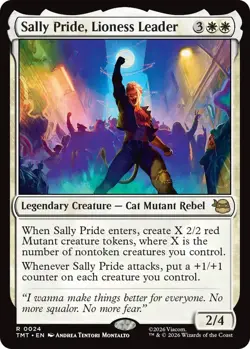 Sally Pride, Lioness Leader - Foil Light Play, English Magic the Gathering MTG T - Image 1