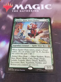 Mtg. Spider-Ham, Peter Porker. Foil. Marvel's Spider-Man. Pack Fresh - Image 1