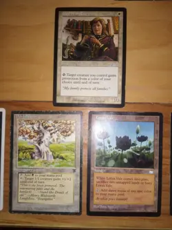 MTG Magic Mother of Runes x1 & Pendelhaven x1 (Legends) & Lotus Vale x1 HP - Image 1