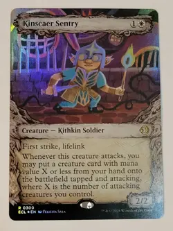 Kinscaer Sentry -Showcase Foil- Lorwyn Eclipsed ECL 300 mtg NM/M - Image 1