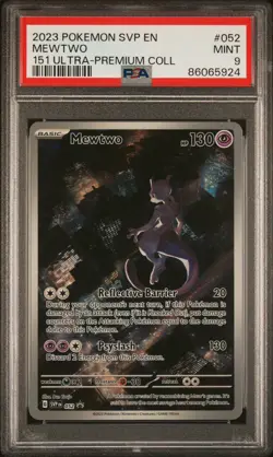 Mewtwo 2023 Pokemon SV 151 Ultra Premium Promo - SVP EN #052 PSA 9 - Image 1