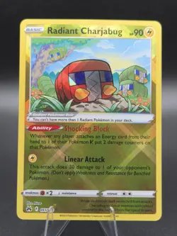Radiant Charjabug 051/159 Crown Zenith Holo - Pokemon TCG - NM - Image 1