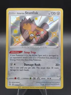 Galarian Stunfisk SV088/SV122 Shining Fates: Shiny Vault Holo Pokemon TCG - LP - Image 1