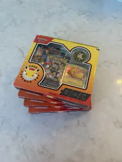 Four Pokemon TCG Pokemon Day 2026 Collection Box 30th Anniversary Box’s - Image 1