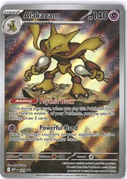 Pokemon MEP 009 - Black Star Promo Alakazam Full Art - NM - Image 1