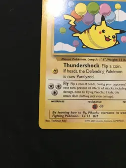 Pokemon English TCG Flying Pikachu 25 Black Star Promo WOTC LP - Image 5