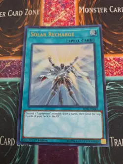 Yugioh Solar Recharge BLLR-EN045 Ultra Rare 1st Edition Near Mint - Image 1