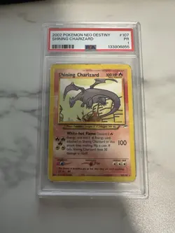 2002 POKEMON NEO DESTINY SHINING CHARIZARD #107/105 PSA 1 PR - Image 1