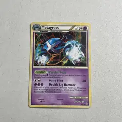Pokemon TCG 2010 HeartGold & SoulSilver Unleashed -- Metagross 4/95 Holo Foil - Image 1