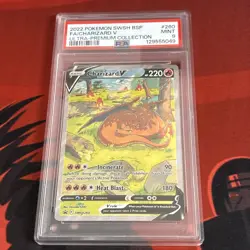 Charizard v SWSH260 PSA 9 Black Star Promos Full Art UPC Pokemon tcg - Image 1
