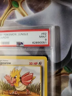 1999 POKEMON JUNGLE #62 SPEAROW PSA 9 - Image 2