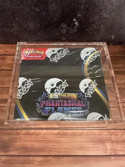 Pokemon TCG: Phantasmal Flames Factory Sealed Booster Box w/ Acrylic Case! - Image 1