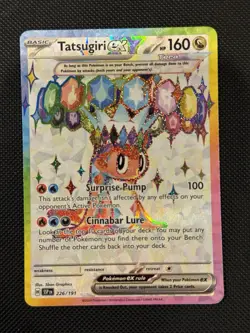 Tatsugiri ex 226/191 Pokemon Sv08: Surging Sparks Holo NM - Image 1