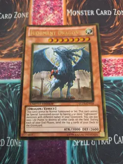 Yugioh Judgment Dragon GLD3-EN016 Gold Rare Limited Moderately Played - Image 1