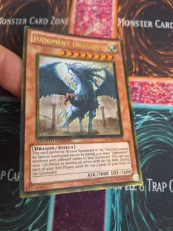 Yugioh Judgment Dragon GLD3-EN016 Gold Rare Limited Moderately Played - Image 2