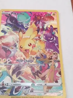 Pikachu 160/159 Crown Zenith Holo Pokemon TCG Secret RARE full Art - Image 2
