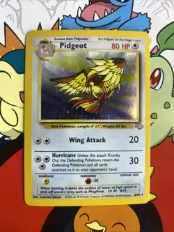 Pokemon TCG Pidgeot 8/64 Jungle Set Holo Rare WOTC VTG 1999 LP - Image 1
