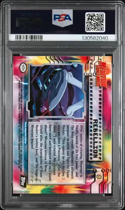 1999 TOPPS POKEMON THE MOVIE EDT REBELLION #8 MOVIE EDITION PSA 10 - Image 2