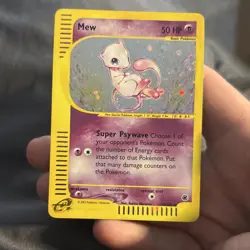 POKEMON TCG EXPEDITION BASE SET MEW #019/165 HOLO RARE 2002 BASIC 50HP - Image 1