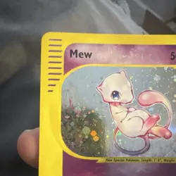 POKEMON TCG EXPEDITION BASE SET MEW #019/165 HOLO RARE 2002 BASIC 50HP - Image 2
